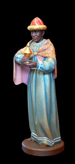 Szopki: Figury do szopki bożonarodzeniowej z litego drewna 